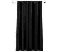 Linen-Look Blackout Curtain with Grommets Blind Drape Window Curtain vidaXL