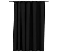 vidaXL Linen-Look Blackout Curtain with Hooks Anthracite 290x245cm Drape Blind