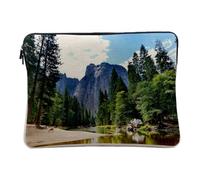 Linen Look Computer & Tablet Case - Yosemite UNESCO World Heritage United States Top - 10 Inches Laptop Protective Case Printed in France