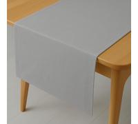 Linen Look Table Runner Runner Rectangular 40 x 140 cm Light Grey Washable Water-Repellent Stain Protection Easy Care with Hem Edge