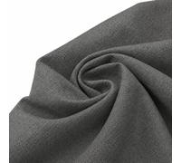 Linen Look Upholstery Fabric by the Metre - Soft Woven Polyester Furniture Fabric, 145cm Wide for Sofas, Cushions, Curtains, Dining Chairs, Headboards & Home Décor - Dark Grey