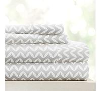 Linen Market 3 Piece Twin Bedding Sheet Set (Gray Chevron) - Sleep Better Than Ever with These Ultra-Soft & Cooling Bed Sheets for Your Twin Size Bed - Deep Pocket Fits 16" Mattress