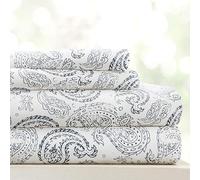 Linen Market 4 Piece Queen Bedding Sheet Set (Navy Floral) - Sleep Better Than Ever with These Ultra-Soft & Cooling Bed Sheets for Your Queen Size Bed - Deep Pocket Fits 16" Mattress