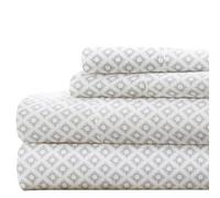 Linen Market Becky Cameron Bed Sheet Set, Gray, King
