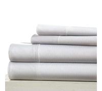 Linen Market Becky Cameron Bed Sheet Set, Light Gray, King