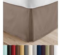 Linen Market Bed Skirt - Ultra Soft Microfiber - Easy Fit with 14 Inch Tailored Drop - Hotel Quality, Shrinkage & Fade Resistant - Bed Cover - King Bed Set - Bedroom Décor - (King,Taupe)