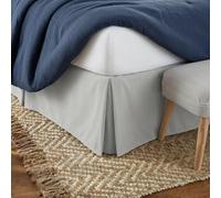 Linen Market Bed Skirt - Ultra Soft Microfiber - Easy Fit with 14" Tailored Drop - Hotel Quality, Shrinkage & Fade Resistant - Bed Cover - Cal King Bed Skirt - Bedroom Décor - (Cal King, Light Gray)