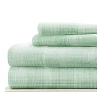 Linen Market Double-Brushed Patterned Microfiber Twin Sheet Set 3 Piece - Oeko-TEX Certified Ultra Soft & Wrinkle-Free - 16" Deep Pocket Sheets - Easy Care Twin Size - Thatch Forest