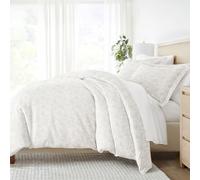 Linen Market Duvet Cover Set, Coarse Paisley Light Gray, Twin/Twin XL