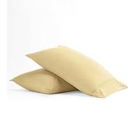 Linen Market Pillowcase Set, Microfiber, Gold, Queen