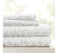 Linen Market Sheet Set, Microfiber, Burst of Vines Gray, Full