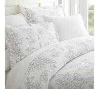 LINEN MARKET Twin Duvet Cover for Twin (Gray) - Experience Hotel-Like Comfort with Unparalleled Softness, Exquisite Prints & Solid Colors for a Dreamy Bedroom -Duvet Cover Twin Set with 2 Pillow Shams