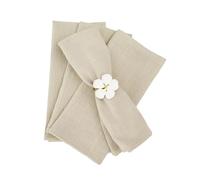 Linen Napkins 50pcs 30x45cm Cotton Green Napkin Reusable Wedding Party Christmas Table Decor Retro Napkins(50pcs Beige)