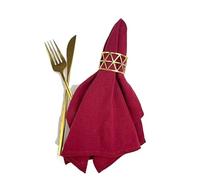 Linen Napkins 64Pcs Napkin Cloths Dark Green 30x45cm Cotton Fabric Serviette Kitchen Tea Table Towels For Farmhouse Wedding Decoration(Red)