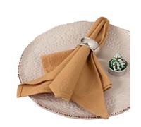Linen Napkins 64Pcs Napkin Cloths Dark Green 30x45cm Cotton Fabric Serviette Kitchen Tea Table Towels For Farmhouse Wedding Decoration(Sandbeach)
