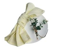 Linen Napkins 64Pcs Napkin Cloths Dark Green 30x45cm Cotton Fabric Serviette Kitchen Tea Table Towels For Farmhouse Wedding Decoration(Ivory)