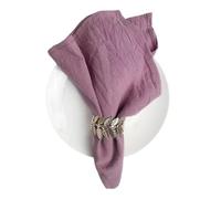 Linen Napkins 64Pcs Napkin Cloths Dark Green 30x45cm Cotton Fabric Serviette Kitchen Tea Table Towels For Farmhouse Wedding Decoration(Purple)