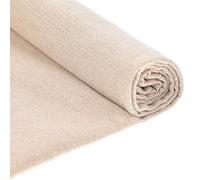 Linen Needlework Fabric 20% Cotton Muslin Fabric 59x23" cm Plain Solid Colour Linen Fabric Cloth Cotton Fabrics Bleached Natural Unbleached for Sewing Clothing and Handicraft Production