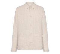 Linen overshirt KnowledgeCotton Apparel Beige S