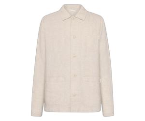 Linen overshirt KnowledgeCotton Apparel Beige S
