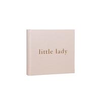 Linen Photo Album - Little Lady Bambino by Juliana Light Pink One Size