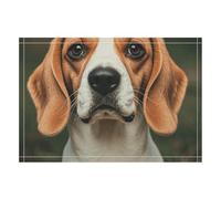 Linen Placemats Durable Heat Resistant Table Mats Wrinkle Free Beagle Dog Table Mats for Dining Table