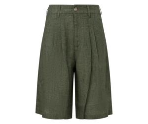 Linen Pleated Bermuda Shorts Women s.Oliver Vert 34