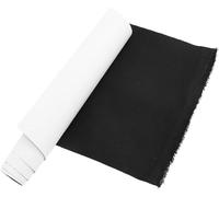Linen Self-Adhesive Book Cover 50x150cm Black - Pre-Cut Archival Bookbinding Cloth for Scrapbooking, School Book Protection, DIY Album Wrapping
