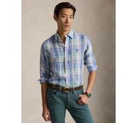 Linen Shirt Blue Checks