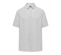 Linen Short Sleeve Shirt - male - BomBoogie - Short Sleeve Shirts - White - M - Shirts M