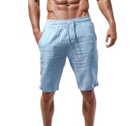 Linen Shorts Men Sauna - Men‘S Casual Summer Shorts Men'S Solid And And Men'S Short Pants (Bu2 Xxxxxl)