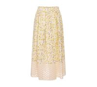 Linen skirt with Brushstroke Wave print - female - Marni - Midi Skirts - Multicolor - S - Skirts S