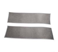 Linen stair mat with rubber non slip backing for secure footing and quiet steps, quick drying design suitable for multiple household areas (light gray)