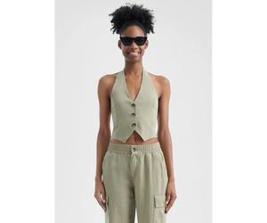 Linen Suit Vest for Women QS Vert 42