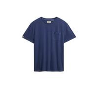 Linen T-shirt with pocket Superdry Classic Blue XL