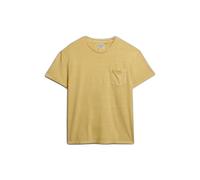 Linen T-shirt with pocket Superdry Classic Jaune XL