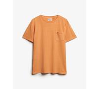 Linen T-shirt with pocket Superdry Classic Orange L