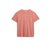 Linen T-shirt with pocket Superdry Classic Pink XL