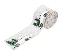 Linen Texture Holiday Ribbon 5cm Wide Festive(C)