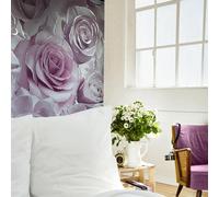 Linen Texture Wallpaper Arthouse Purple One Size