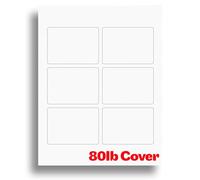 Linen Textured Printable Playing Card Paper - Blank Playing Cards for Inkjet & Laser Printers - Heavyweight 80lb Cover Linen Cardstock - 20 Sheets / 120 Blank Playing Cards