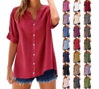 Linen Tops Women's Large Size Linen Blouse Summer Oversize Linen Shirt Oversized Muslin Blouse Elegant Women's Blouses Linen Long Shirt Casual for Leggings Tunic Linen Top Unusual Blouses, sky blue,