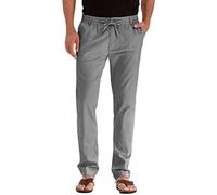 Linen Trousers Men's Business, Linen Suit Trousers Men's Long Cotton Golf Trousers Leisure Sweatpants Quick-Drying Men's Trousers Plain Colours Work Trousers Sport Chino Trousers Comfortable Straight