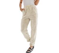Linen Trousers Womens Petite Short Corduroy Trousers Womens Casual Stretch Pull On High Waisted Wide Leg Trousers Ladies Lightweight Full Length Vintage Lounge Pants with Button Zipper 4 Pockets