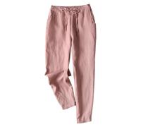 Linen Trousers Womens UK White Linen Trousers Women Trouser Style Lounge Pants Side Stripe Trousers Women Wide Leg Floral Trousers for Women UK Summer Trousers for Women UK
