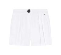 Linen Twill Shorts - female - Armani Exchange - Short Shorts - White - 2XS - Shorts 2XS