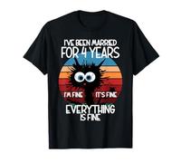 Linen Wedding I've Been Married for 4 Years T-Shirt