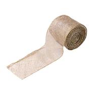 Linen Wire Christmas Mesh Ribbon Roll, Wreath Bow Craft Ribbon for Garland Making, Party Supplies for Centerpieces, String Lights Decoration, Mailbox and Holiday Styling