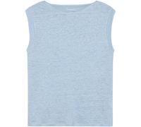 Linen women's tank top KnowledgeCotton Apparel Bleu L