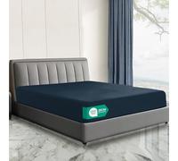 Linen World Hotel Quality 4FT Small Double Fitted Sheet (122×190cm) Charcoal - 26cm Deep Pocket Brushed Microfiber Bottom Sheet, OEKO-TEX Certified, Soft & Breathable Easy Care Bed Sheet